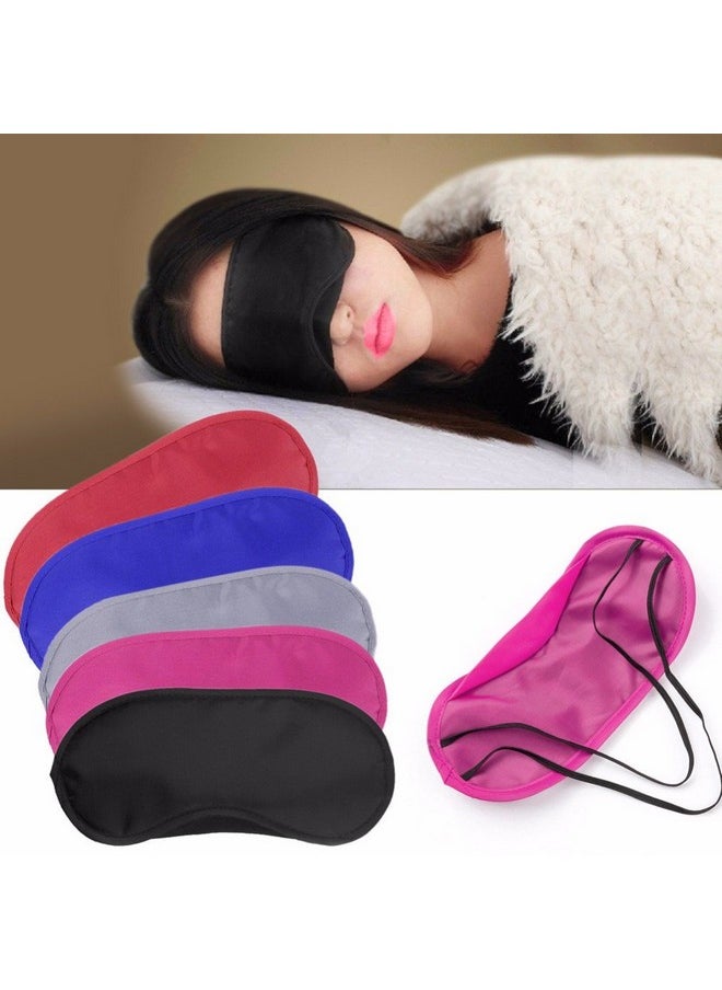 10Pcs Travel Rest Eye Sleeping Mask Satin Blindfold Soft Eye Shade Nap Cover Soft Eye Mask Shade Cover (Purple)