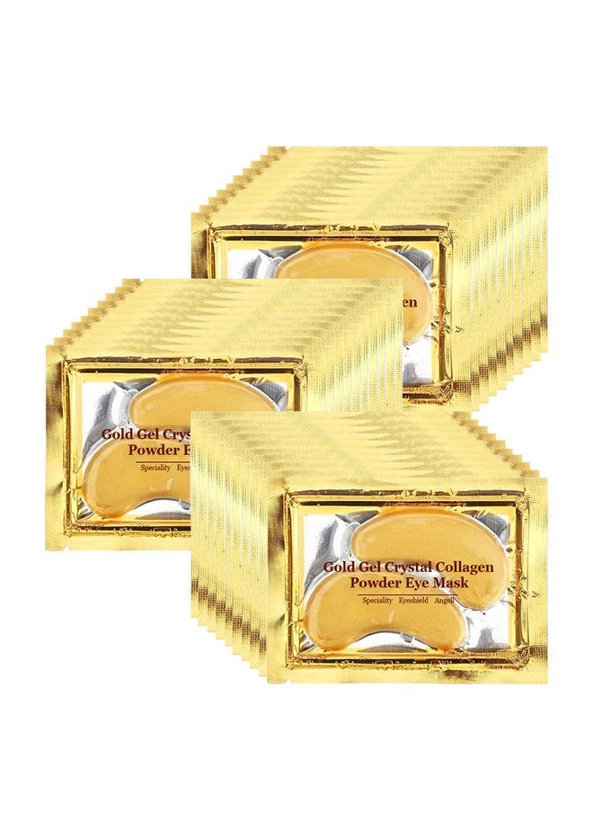 30 Paris Under Eye Patches 24K Gold Under Eye Mask For Puffy Eyes And Dark Circles Treatments, Under Eye Bags Treatment Collagen Gel Pads For Beauty & Personal Care, Gold