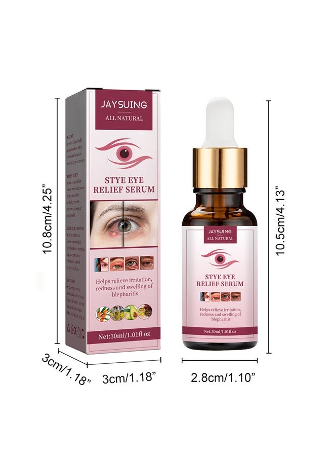 Stye Eye Relief Serum, Stye Eye Treatment, Eye Stye Remover, Chalazion Remover, Stye Eye Relief Serum for Styes Chalazion and Blepharitis Treatment, Eye Care, Mild Lash and Eye Cleanser  30ml