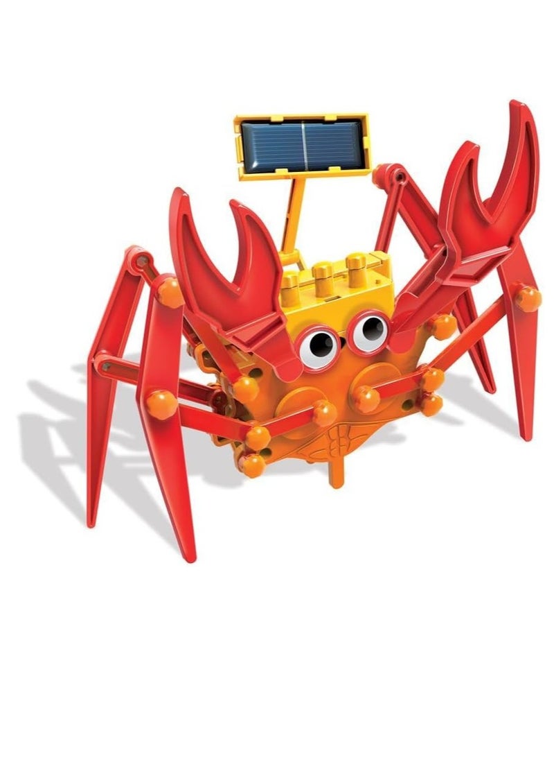 Green Science Hybrid Crabot-Solar Power Crawling Crab Kit-for Kids Ages 5+, Multi Coloured