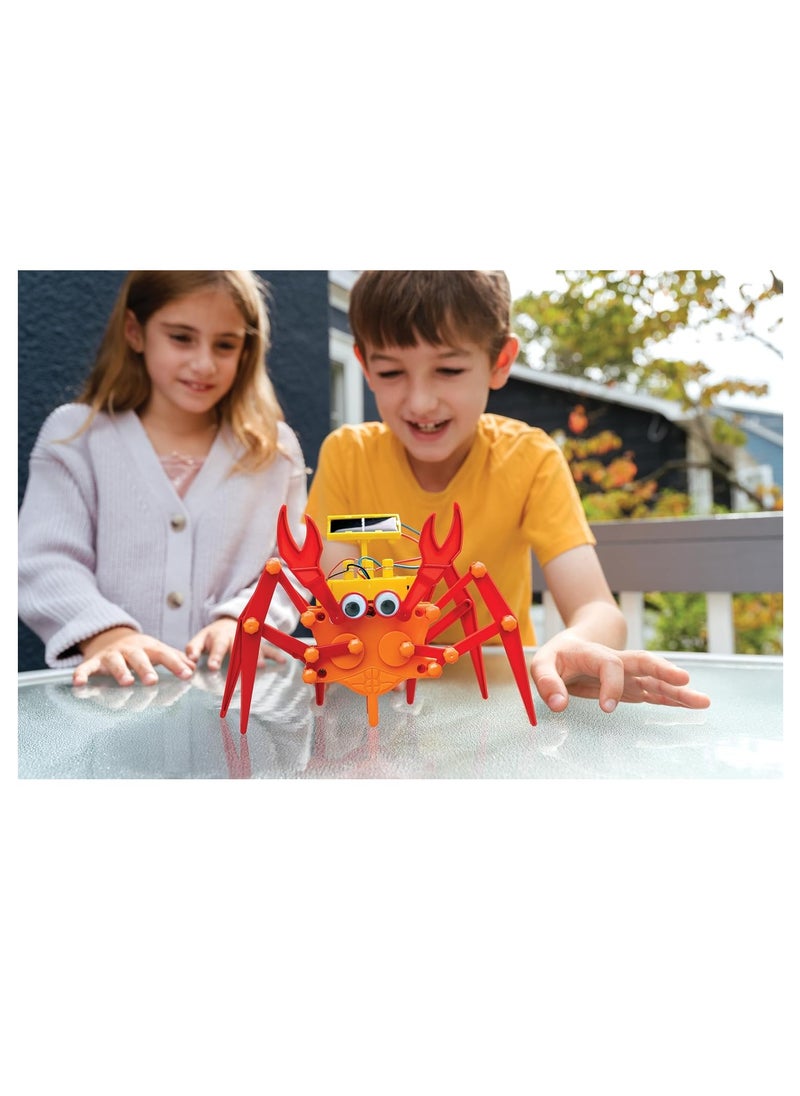 Green Science Hybrid Crabot-Solar Power Crawling Crab Kit-for Kids Ages 5+, Multi Coloured