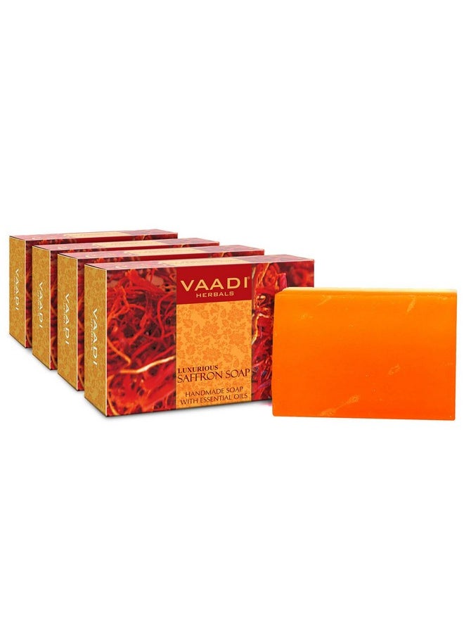Saffron Oil Bar Soap, 2.65 Ounce Each (Pack Of 4)