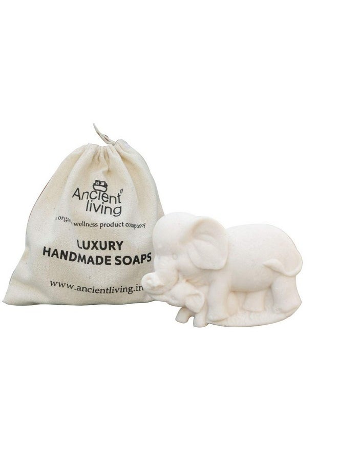 Handcrafted Designer Elephant Soap For Kids - Set Of 3 Soaps