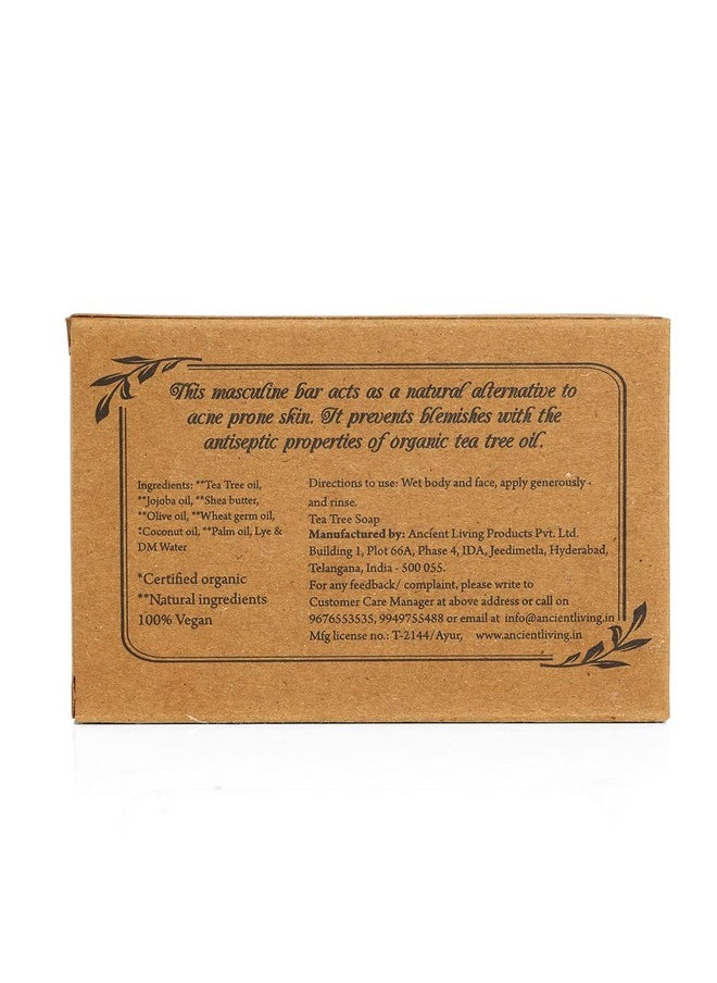 Tea Tree Luxury Handmade Soap - 100G (Set Of 2) Anti Bacterial | Acne | Pimples | Blackheads Enriched With 100% Cold Pressed Essential Oil Ideal For All Skin Type