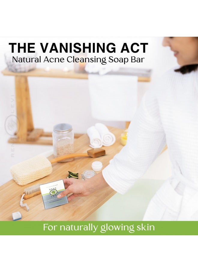 Rena Levi Vanishing Act Natural Acne Cleansing Soap Bar, for all skin types