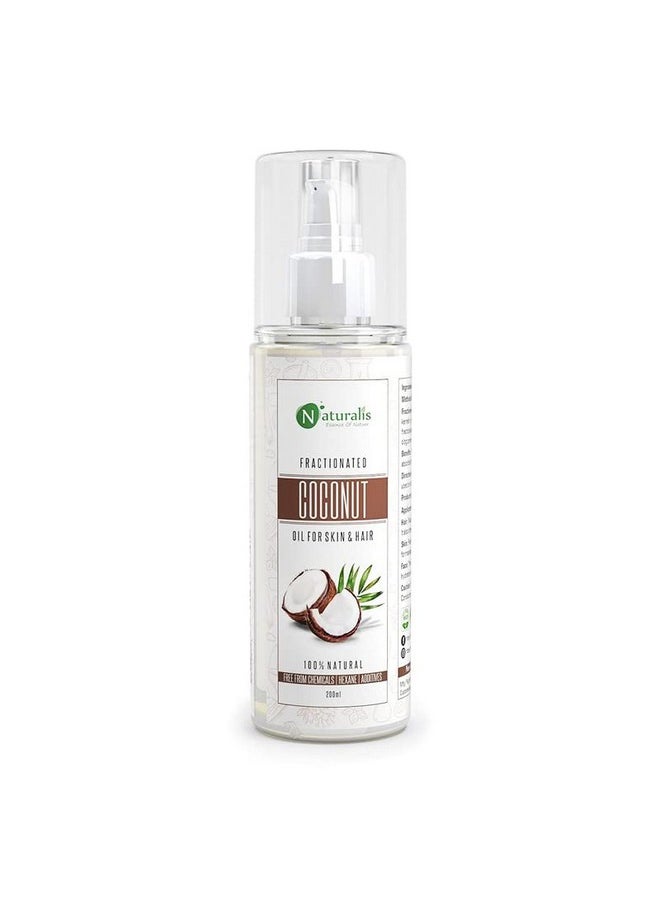 Essence Of Nature Fractionated Coconut Carrier Oil Natural Skin Moisturizer, Therapeutic, Odorless, 200 Ml