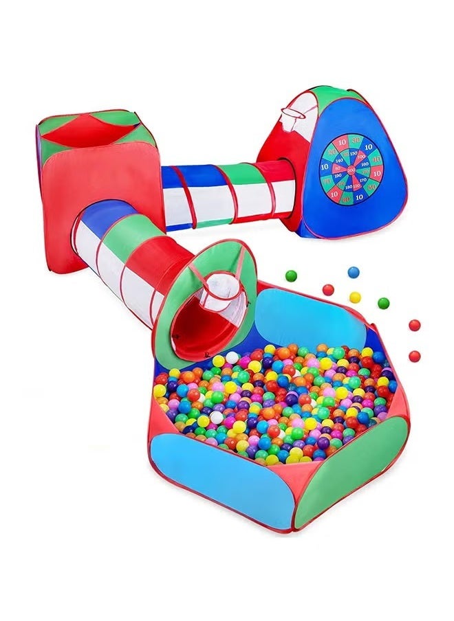 50-Piece Multicolor Soft Ocean Ball Pit Play Set - Durable & Safe Toy Balls for Kids Age 1+ Years, 31.4x29x18cm