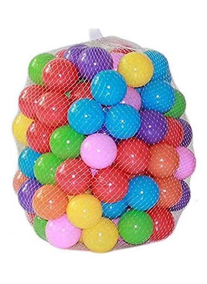 50-Piece Multicolor Soft Ocean Ball Pit Play Set - Durable & Safe Toy Balls for Kids Age 1+ Years, 31.4x29x18cm