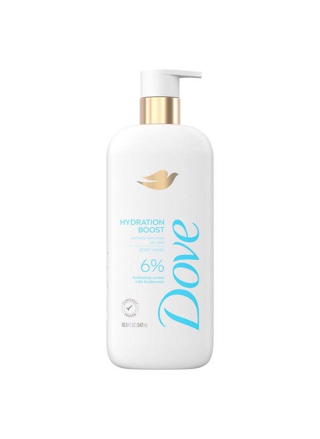 Body Wash Hydration Boost Actively Drenches Dry Skin 6% Hydration Serum With Hyaluronic 18.5 Oz