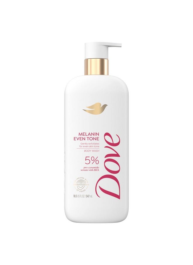 Exfoliating Body Wash Melanin Even Tone Promotes Even Skin Tone 5% Pro-Ceramide Serum With Bha 18.5 Oz