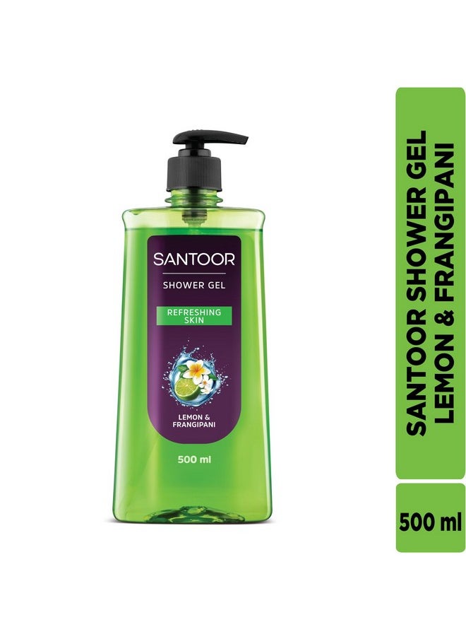 Refreshing Shower Gel With Natural Lemon & Frangipani Extracts| For Men & Women| For Soft And Fresh Skin| Suitable For All Skin Types| No Parabens| No Silicones| 500Ml