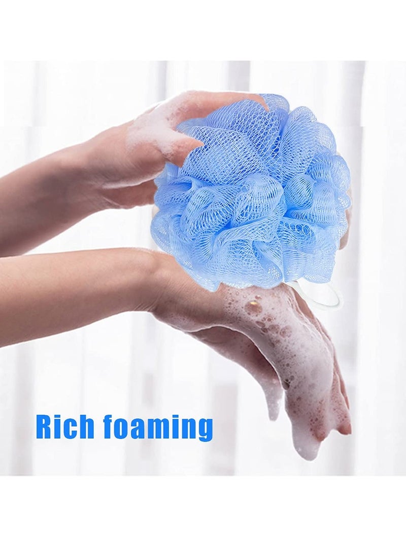 10 Pack Mesh Bath Sponges,Soft Bath Shower Loofah Sponge,Colorful Exfoliating Scrubber for Kids Women Men Body Wash,Random Color