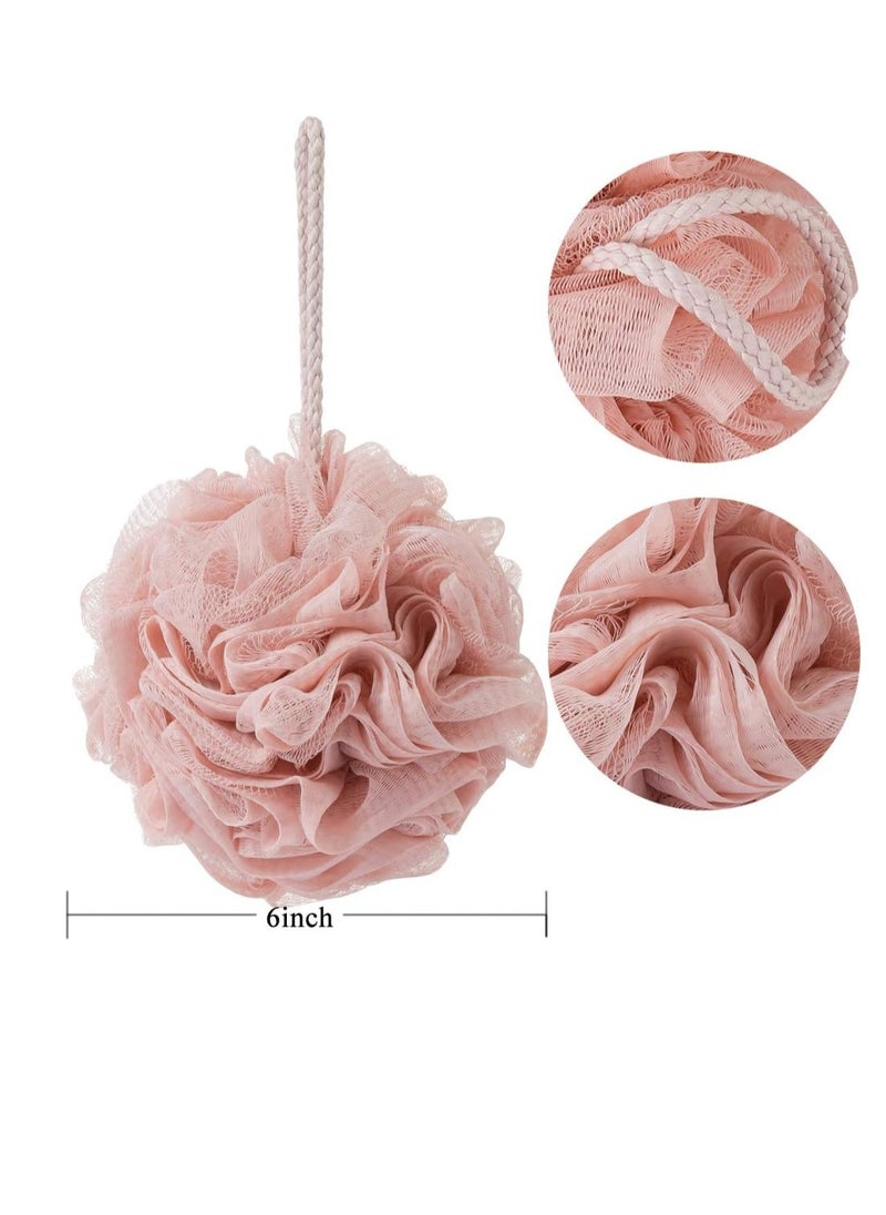 Bath Sponges, Shower Loofah for Body Exfoliation(1 pcs, Pink)