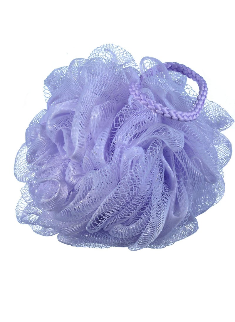 60g/pcs Purple Mesh Bath Sponge Shower Pouf Loofahs Shower Puff Pack of 4 (Purple)