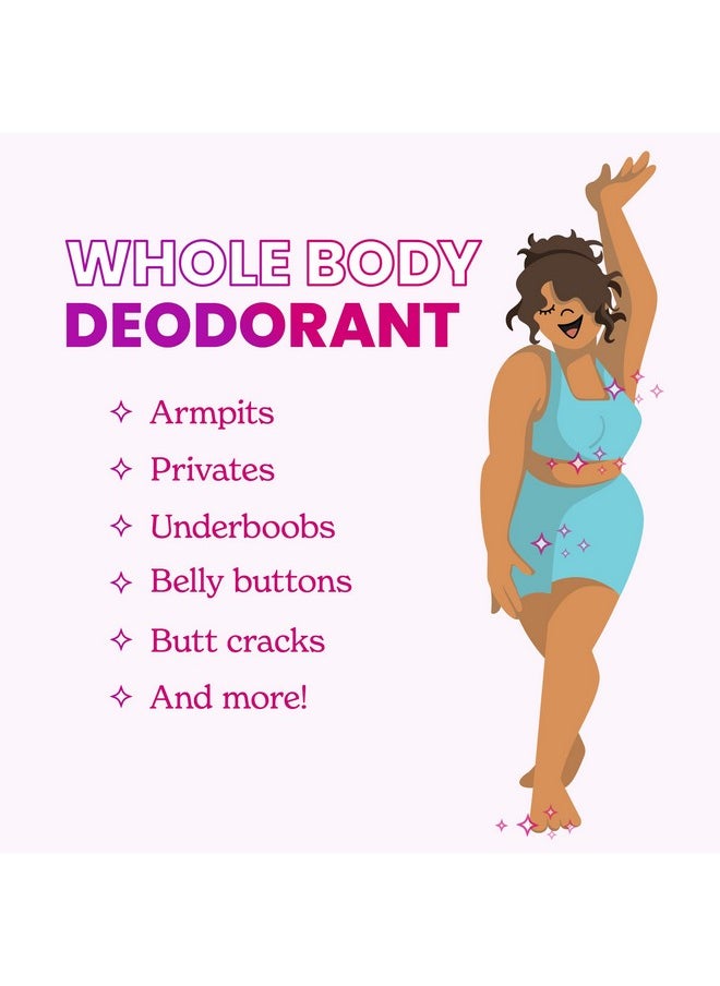 Whole Body Deodorant - Invisible Cream Stick - 72 Hour Odor Control - Aluminum Free, Baking Soda Free, Skin Safe - 2.2 Ounce (Pack Of 2) (Toasted Coconut)