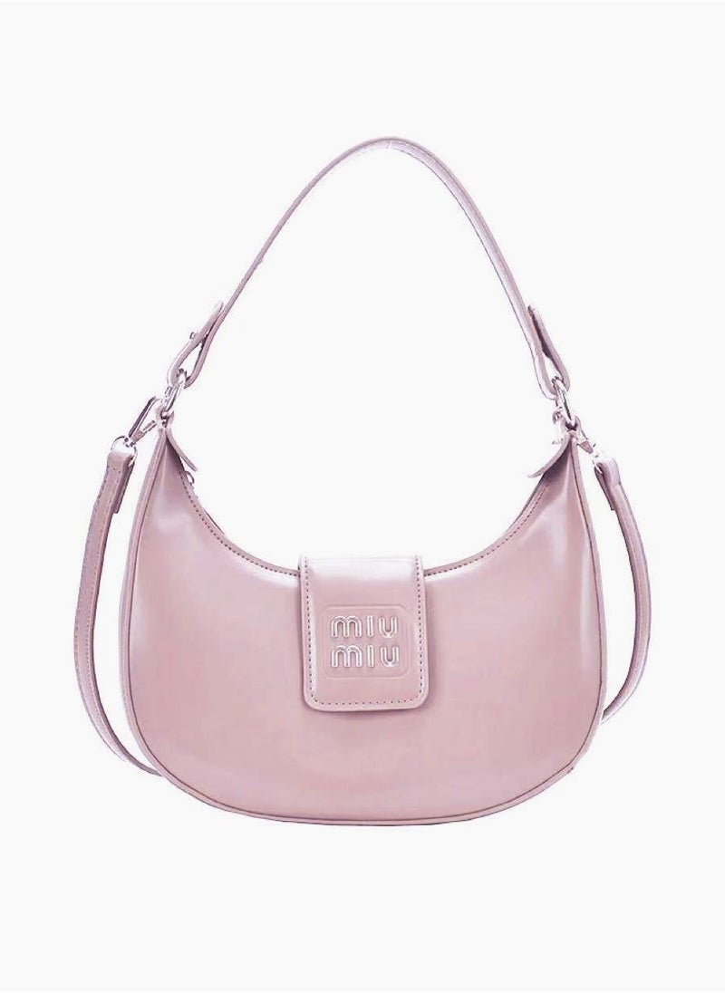 MIU Leather hobo bag shoulder