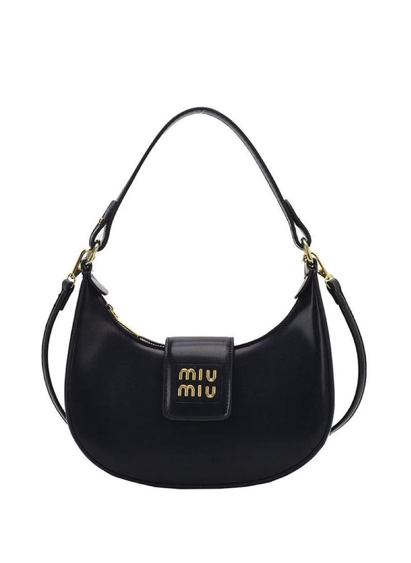 MIU Leather hobo bag shoulder