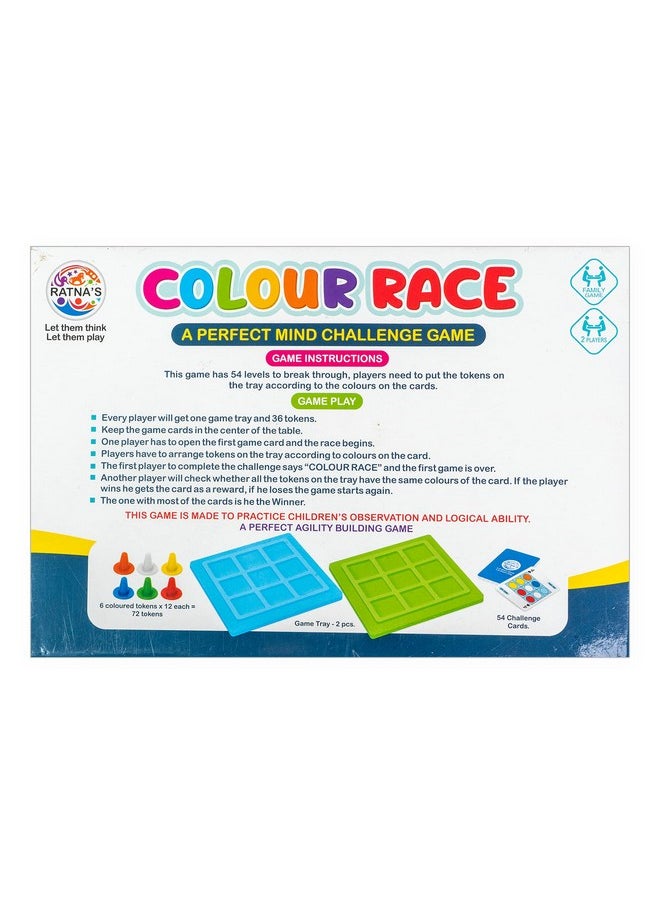 Colour Race. A Perfect Mind Challenge Game, Kid