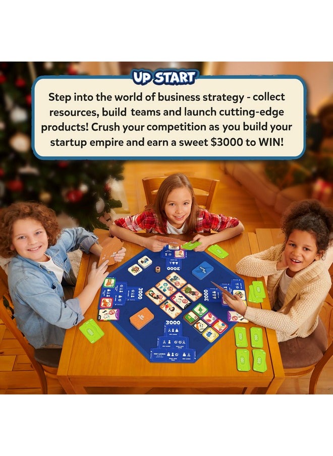 Board Game - Up Start, Entrepreneurship And Business Strategy Game For Kids, Teens And Adults, Fun For Family & Friends, Game Night, Gifts For Boys And Girls Ages 7, 8, 9 And Up