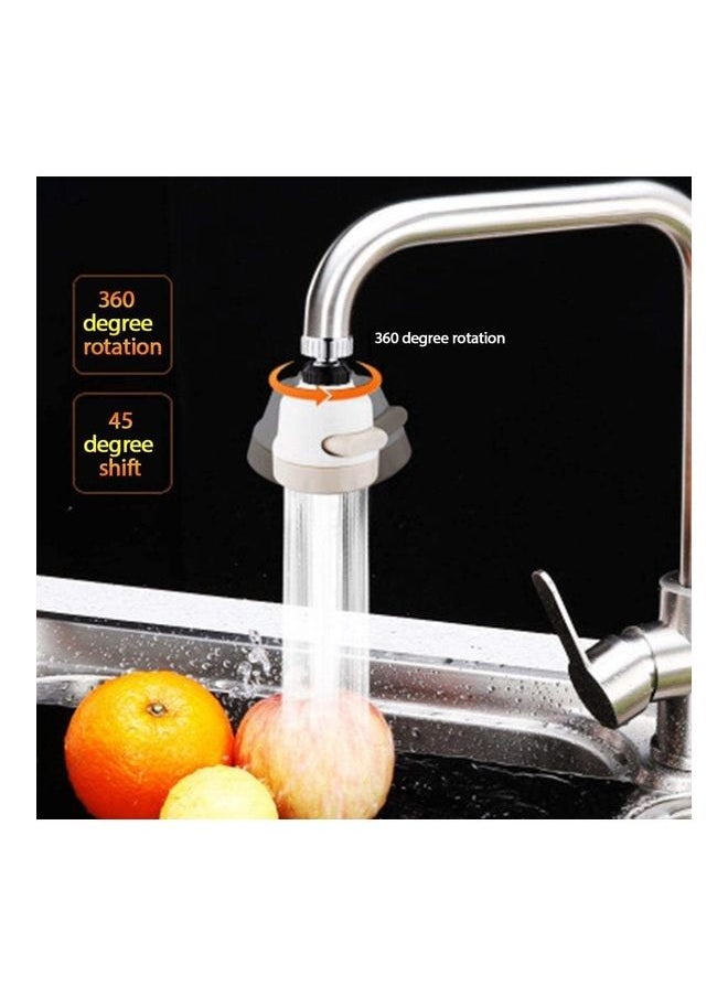 360-Degree Rotatable Faucet Water Sprayer White