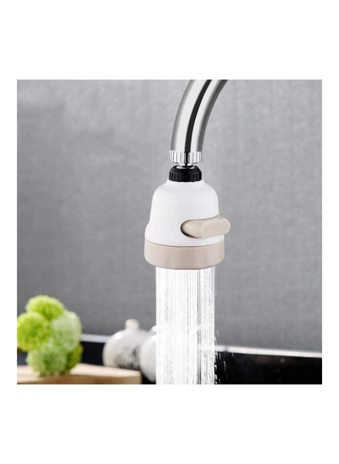 360-Degree Rotatable Faucet Water Sprayer White