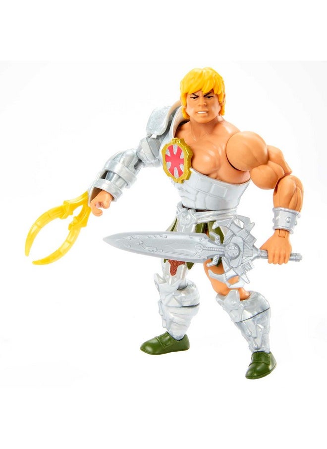 Origins Action Figure & Accessory, Rise Of Snake Men Armor He-Man & Mini Comic Book, 5.5 Inch