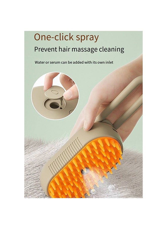 Electric Spray Handle Massage Brush - Steam Brush 3 In 1 Pet Spray Steam Brush Cleaning Grooming Brush Multifunctional  Comb with Steam for Dog Cat Massage Removing Tangled Hair (Folding)