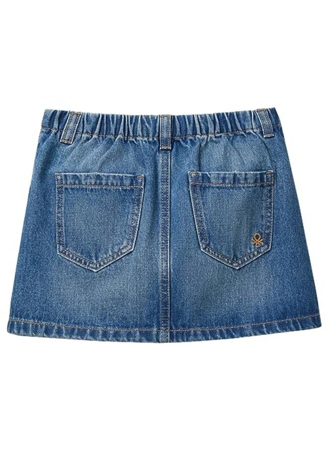 Girls Denim Mini Skirt