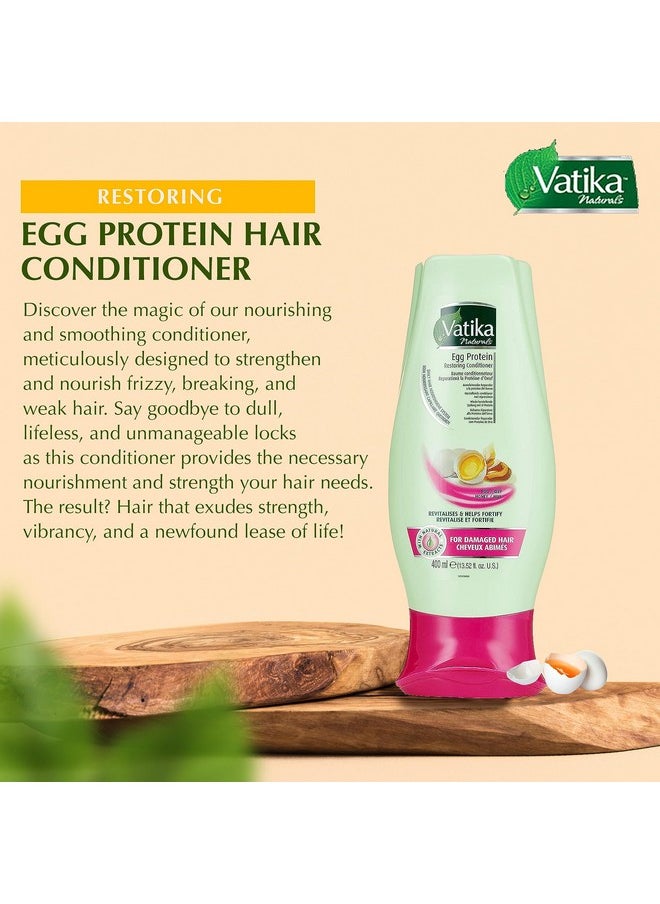 Dabur Natural Moisturizing Conditioner, 400Ml (Egg, Honey), For All Hair Types