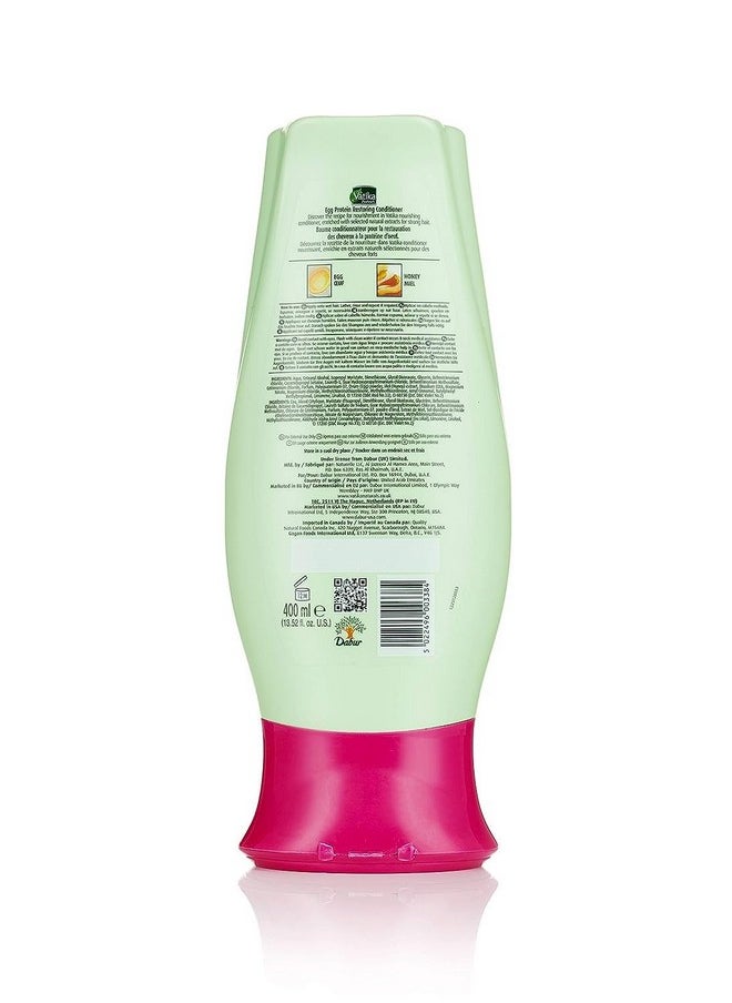 Dabur Natural Moisturizing Conditioner, 400Ml (Egg, Honey), For All Hair Types