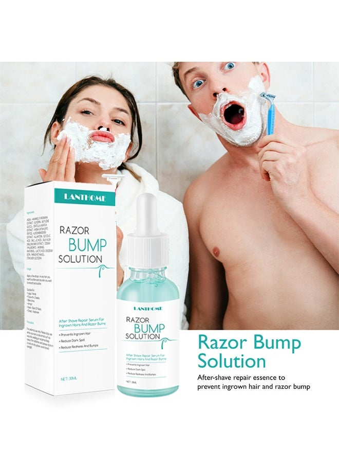 Razor Bump Solution,Hair Growth Inhibitor Safe and Gentle Repair serum, Delay Hair Growth, No Black Spots 30ml