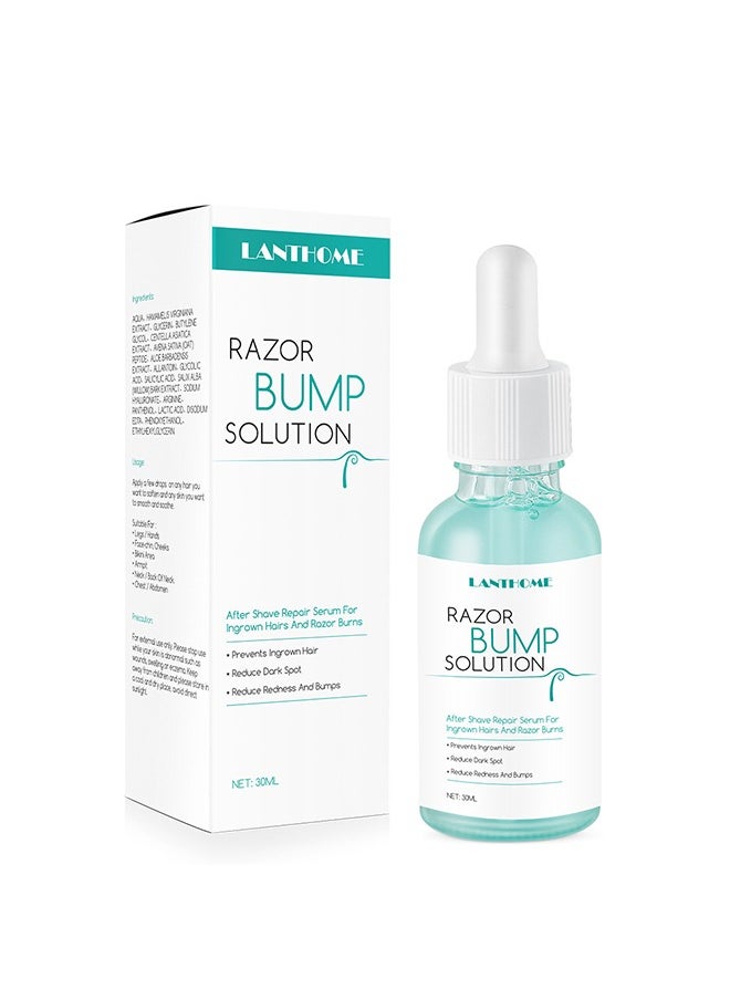 Razor Bump Solution,Hair Growth Inhibitor Safe and Gentle Repair serum, Delay Hair Growth, No Black Spots 30ml