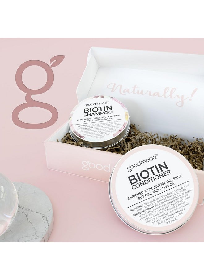 Biotin Shampoo And Conditioner Bars For Hair Growth - Solid Set To Combat Thinning Hair Loss