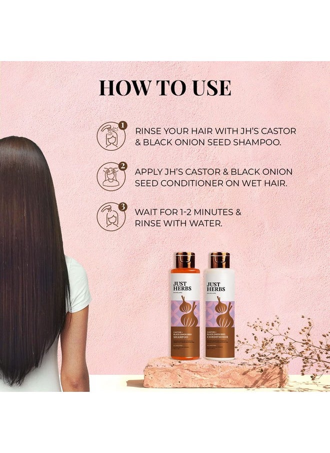 Anti Hairfall Control Kit (Shampoo 100Ml+Conditioner100Ml) With Goodness Of Natural Vitamin E, Bhringraj & Black Onion Seed For Shiny, Smooth Hair - All Hair Types