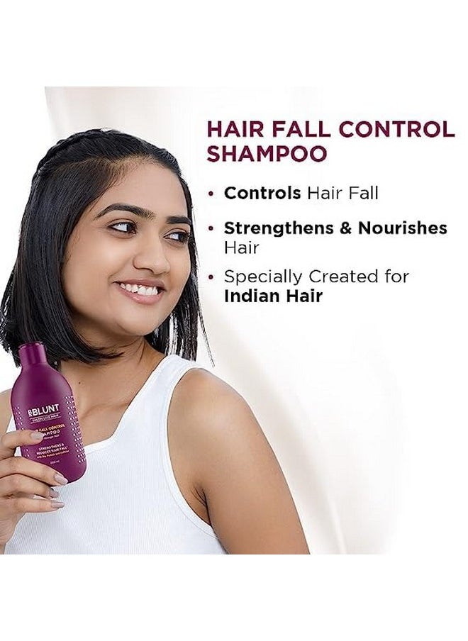 Hair Fall Control Shampoo & Conditioner Combo With Pea Protein & Caffeine For Stronger Hair - (300 Ml + 250Ml)