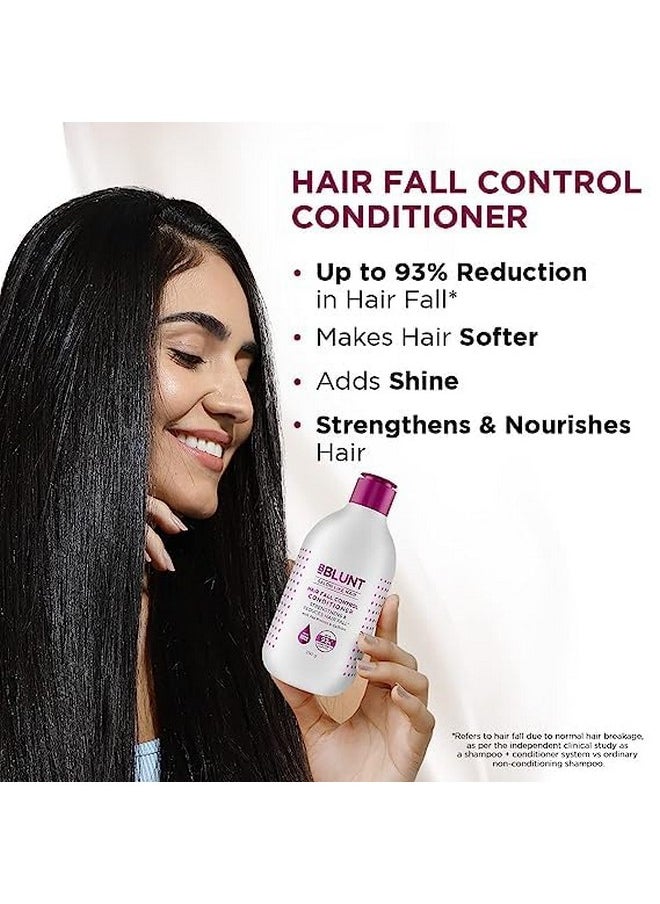 Hair Fall Control Shampoo & Conditioner Combo With Pea Protein & Caffeine For Stronger Hair - (300 Ml + 250Ml)