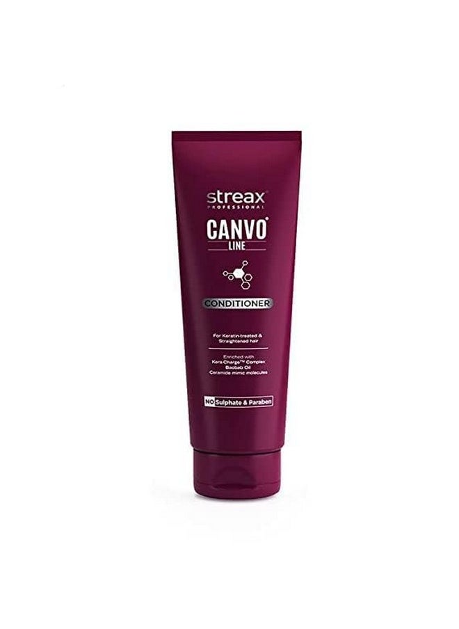 Professional Canvoline Shampoo 300Ml & Conditioner 240 Ml Combo Pack Of 2 (For Straightening Hair)