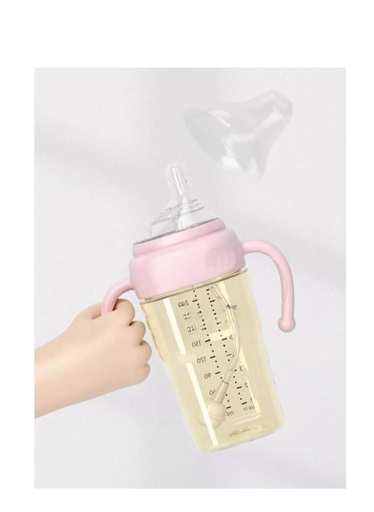 Newborn Baby Drop Resistant And Anti Bloating Straw Bottle Gift Box Set