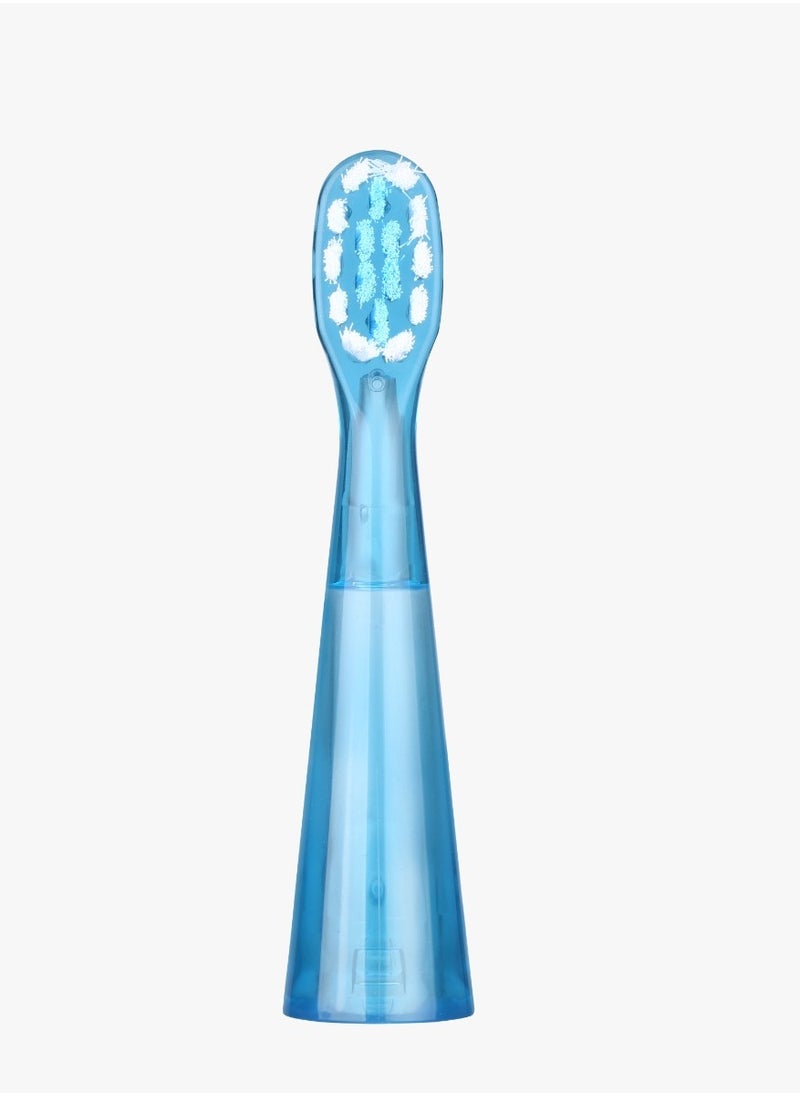 Kids Electric Toothbrush with 3 Function modes and 2 Intensity Modes / Shining Lights / 2Brush Heads / for 2-10 Years Old / Food-Grade Bristles/ Children Oral Hygiene Tooth Brush - Blue