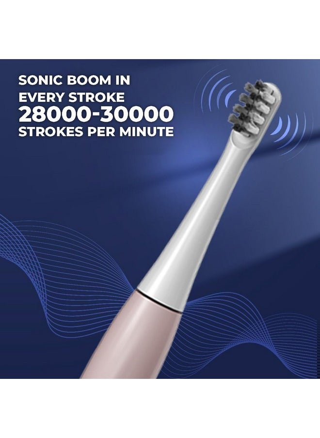 Rechargeable Super Sonic Electric Toothbrush High-Frequency Vibration 3-Cleaning Modes With Upto 30 Day -Ipx7 Waterproof