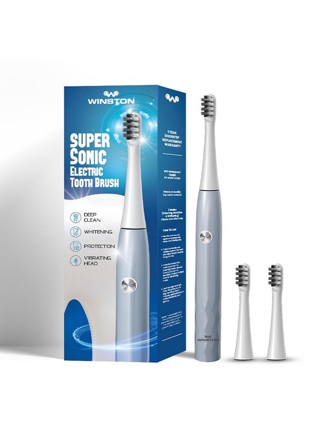 Rechargeable Super Sonic Electric Toothbrush High-Frequency Vibration 3-Cleaning Modes With Upto 30 Day -Ipx7 Waterproof