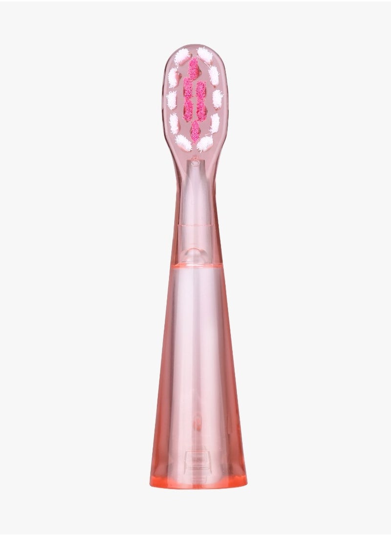 Kids Electric Toothbrush with 3 Function modes and 2 Intensity Modes / Shining Lights / 2Brush Heads / for 2-10 Years Old / Food-Grade Bristles/ Children Oral Hygiene Tooth brush - Pink