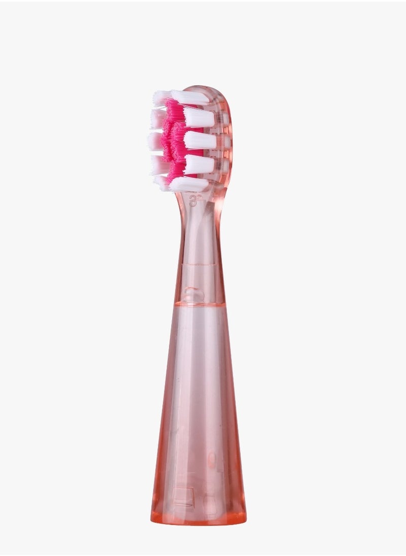 Kids Electric Toothbrush with 3 Function modes and 2 Intensity Modes / Shining Lights / 2Brush Heads / for 2-10 Years Old / Food-Grade Bristles/ Children Oral Hygiene Tooth brush - Pink