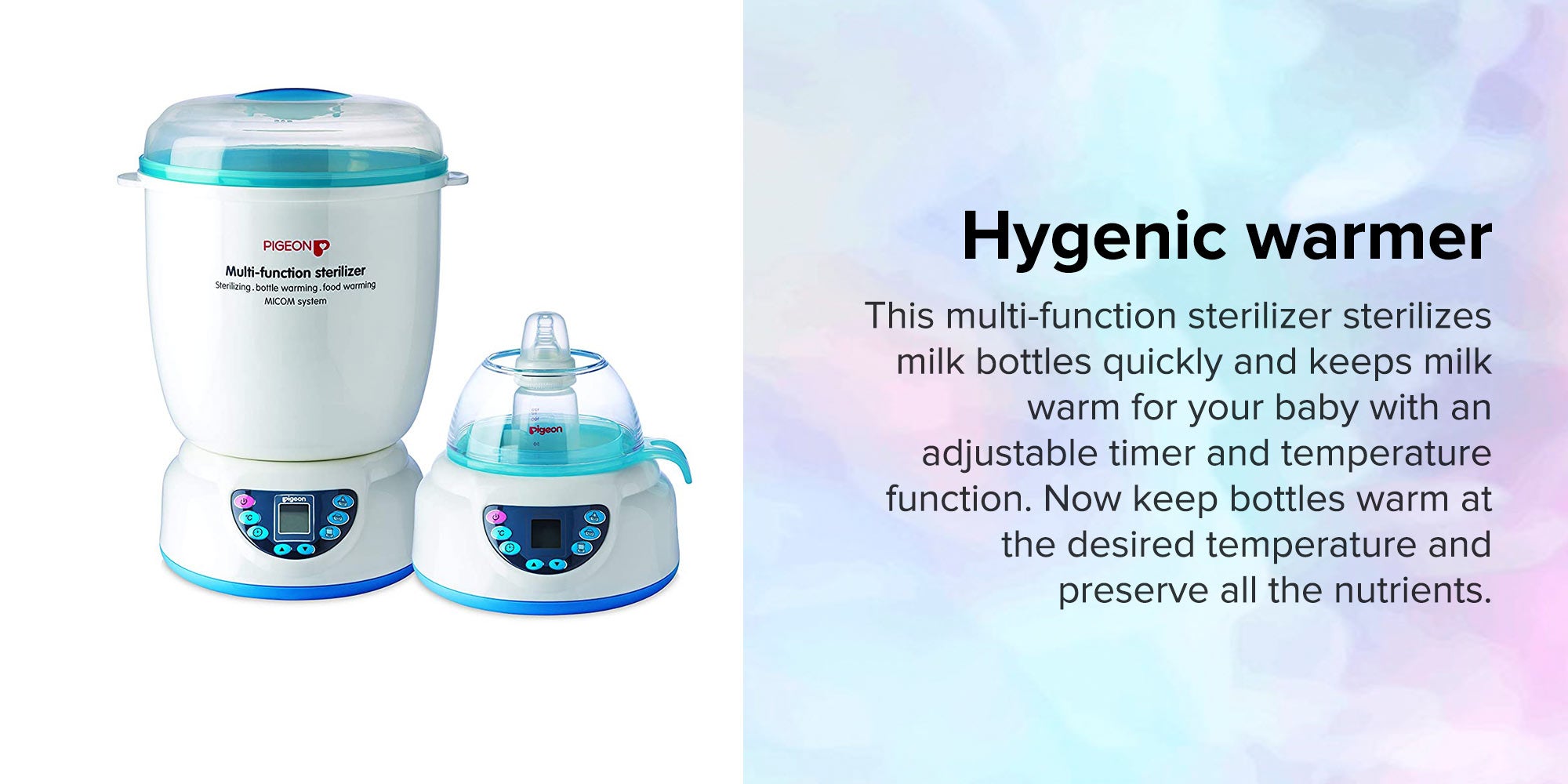 3-In-1 Multifunction Steam Sterilizer - White/Blue