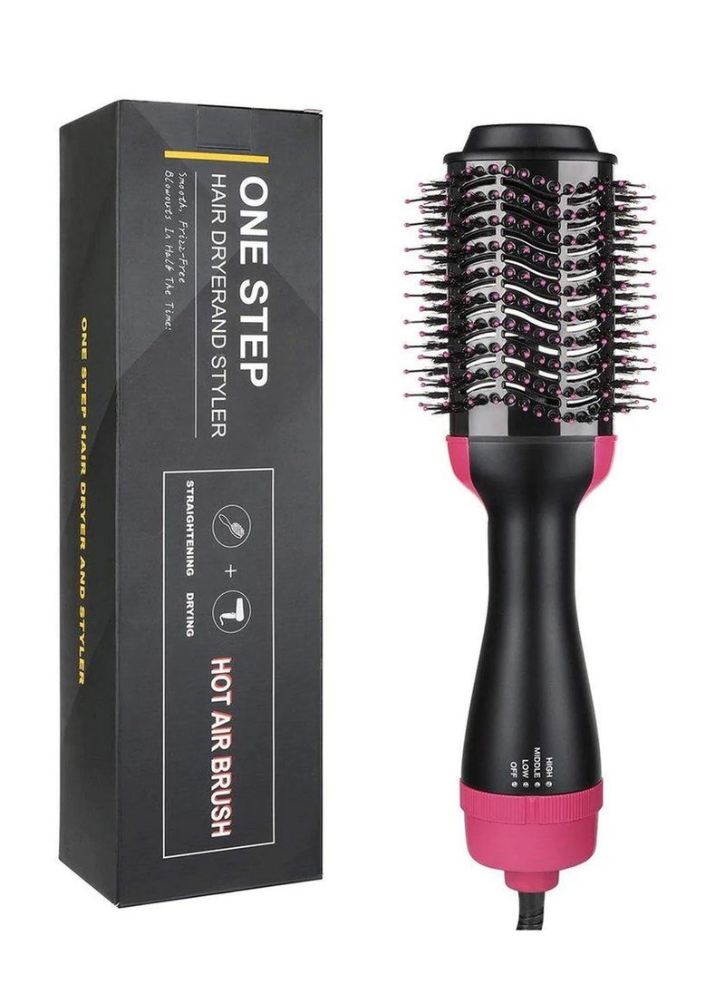 One Step Hair Dryer and Styler Black/Pink