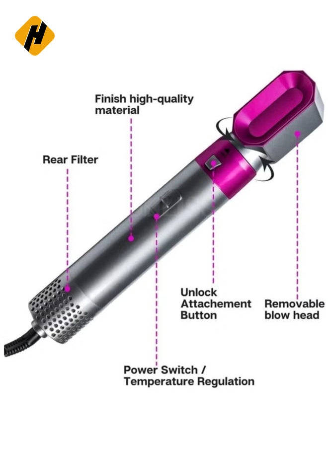 Airwrap Styler 5 in 1 Hair Dryer Hot Air Brush Styler Negative ​Ion Hair Straightener Volumizer Hair Curler Hot Air Wrap Comb