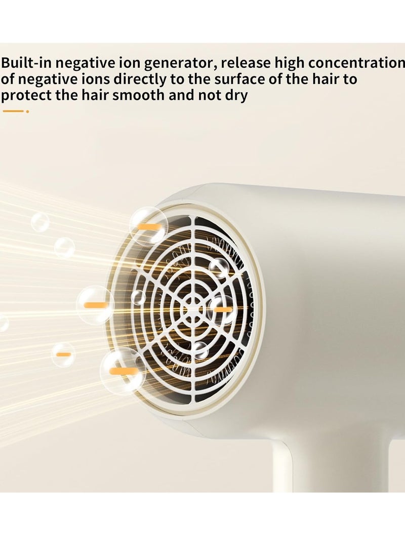 High-Volume Ionic Hair Dryer | One-Key Switch Hot and Cold Air | Powerful Wind Blow | Quick Drying | Anti-Frizz | Fast Styling | Professional Hair Care | Durable and Lightweight | Perfect for All Hair Types