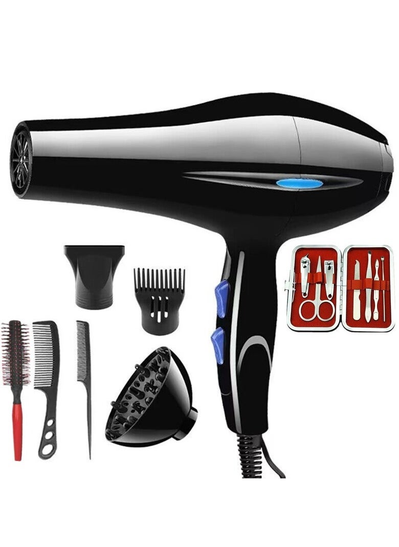 Hair dryer household high power blue cold and hot air constant temperature hair care