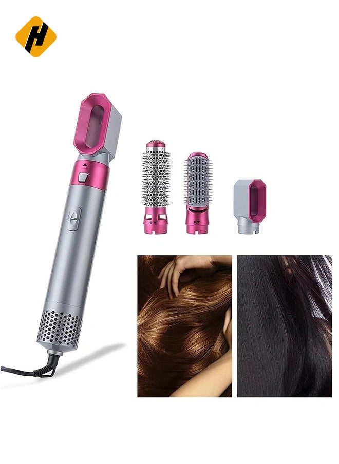 Premium 1000 Watts One Step Hair Dryer and Volumizer Hot Air Brush 3 in1 Styling Brush Styler, Negative Ion Hair Straightener Curler Brush for All Hairstyle(Black)