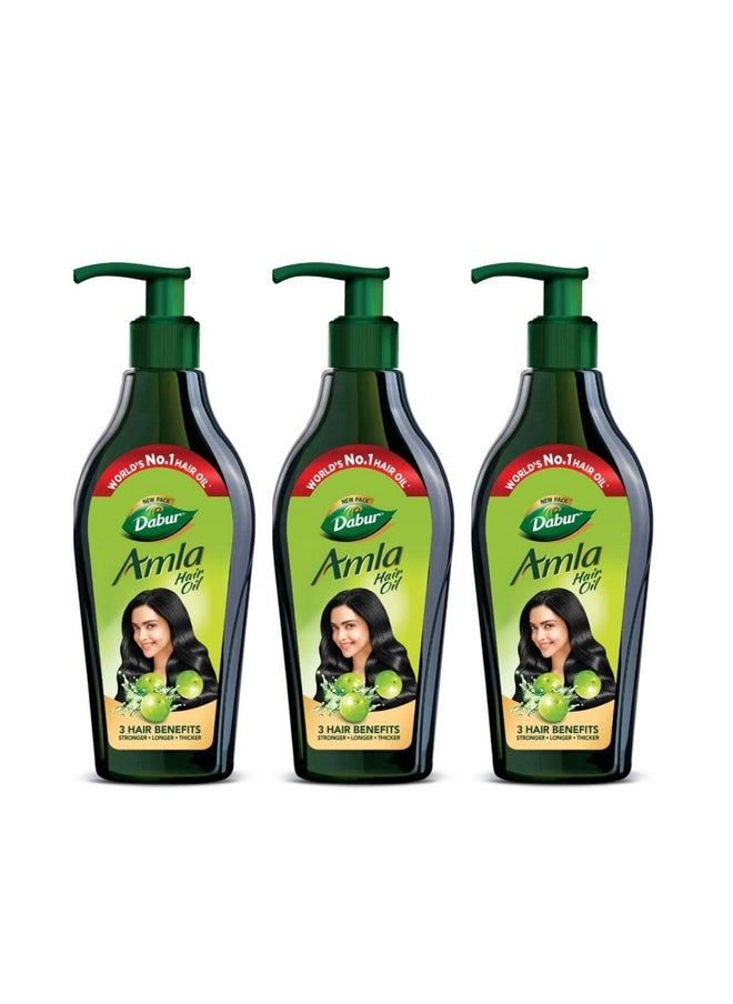 Amla Hair Oil - 550Ml (Pack Of 3) | For Strong, Long And Thick Hair | Nourishes Scalp | Controls Hair Fall, Strengthens Hair & Promotes Hair Growth